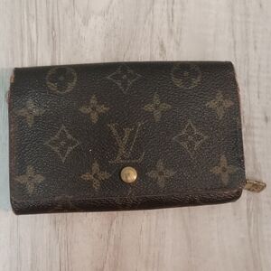 Louis Vuitton, Brown MonoTresor Bi-Fold Zip Wallet